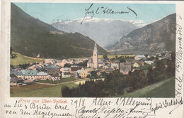 C293) GRUSS Aus OBER VELLACH - LITHO Kirche Häuser 30.08.1901 - Obervellach