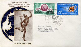 RSA - Republik Südafrika - FDC Addressed Or Special Cover Or Card - Mi# 344-5 - ITU (FDCs Are Rare) - Lettres & Documents