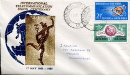 RSA - Republik Südafrika - FDC Addressed Or Special Cover Or Card - Mi# 344-5 - ITU (FDCs Are Rare) - Covers & Documents