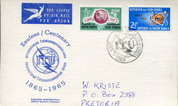 RSA - Republik Südafrika - FDC Addressed Card - Mi# 344-5 - ITU (FD Cards Are Very Rare) - 3 Diamonds Type - Lettres & Documents