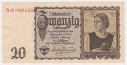 GERMANY 20 REICHSMARK 1939 UNC NEUF Pick 185 - 20 Reichsmark