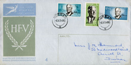 RSA - Republik Südafrika -  FDC Addressed Or Special Cover Or Card - Mi# 356-8 - Dead President Verwoerd Mourning - Briefe U. Dokumente