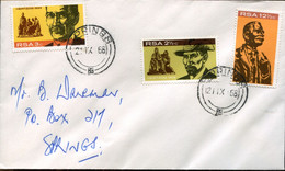 RSA - Republik Südafrika - FDC Addressed Or Special Cover Or Card - Mi# 375-7 - Civil War General Monument - Briefe U. Dokumente