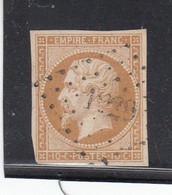 France - Année 1853/62 - N°YT 13B  - Brun Clair - Oblitération PC - 1853-1860 Napoléon III.