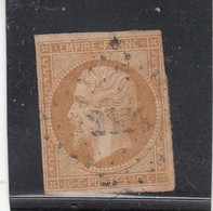 France - Année 1853/62 - N°YT 13B  - Bistre Brun - Oblitération PC - 1853-1860 Napoleone III