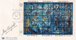 Nations Unies - Vitrail De Chagall 17 11 1967 - Cartas & Documentos