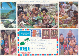 Fiji Photo Letter Sent To Denmark 11-12-1989 - Fidji (1970-...)