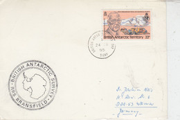 British Antarctic Territory (BAT) Card Ca RRS Bransfield Ca BAT Signy 24 JA 1985 (TB196) - Storia Postale