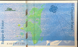 France 50 Francs, P-157 - UNC - TOP RARE PRINTING PROOF - Please Read Description - 50 F 1992-1999 ''St Exupéry''