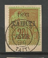 TAHITI N° 25 CACHET PAPEETE - Oblitérés