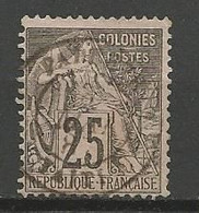 COLONIES GN N° 54 CACHET PAPEETE - Usados