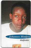 Namibia - Telecom Namibia - Football Players, Johannes Hindjou, 10$, Used - Namibia