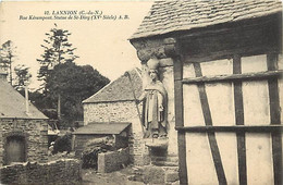 - Côtes D Armor -ref-D525- Lannion - Rue Kérampont - Statue De St Divy ( XVe Siècle ) - Statues - Saints - Religions - - Lannion