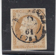France -  Année 1853/62 - N°YT 13B - Type Empire - Oblitération CàD - 1853-1860 Napoleon III