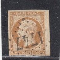 France -  Année 1853/62 - N°YT 13B - Type Empire - Oblitération GC - 1853-1860 Napoléon III.