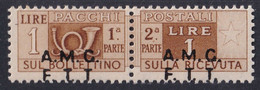 TRIESTE 1947 - PACCHI POSTALI DA LIRE 1 CON SOPRASTAMPA A.M.G.F.T.T. - Andere & Zonder Classificatie