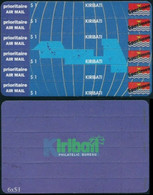 KIRIBATI 1993 Maps Flags $1 SPECIMEN StampCard - Islas