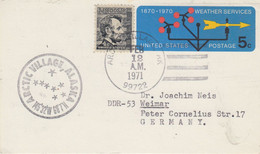 USA Card Ca Arctic Village Alaska FEB 12 1971 (RD193) - Events & Commemorations