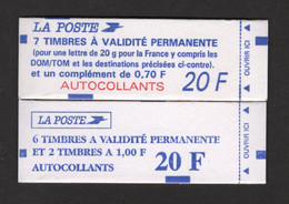 Carnet 1506A + 1507 - Marianne De Briat - Cote 110€ - Carnets Non Ouverts - Modernes : 1959-...