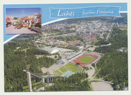 94-596 Finland Lahti Philatelic Exhibition 2015 Stadium Sent To Estonia - Brieven En Documenten