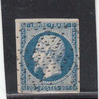 France -  Année 1853/62 - N°YT 14A - Type Empire - Oblitéré Roulette D'étoiles - 1853-1860 Napoléon III