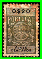 PORTUGAL  … ( EUROPA ) SELLO FISCAL - 0.20 CENTAVOS - Usado