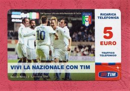 Italia, Italy- Used Mobile Top Up Card.Ricarica Telefonica TIM, Vivi La Nazionale.Estonia- Italia. Exp. 12.2012. - [2] Sim Cards, Prepaid & Refills