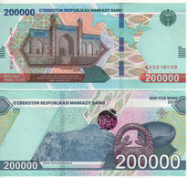 UZBEKISTAN  New  200'000 So'm   PW93   Dated 2022 -     UNC - Ouzbékistan