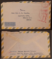 SO) 1968 BRAZIL, MECHANICAL POSTAGE, CIRCULATED AIR MAIL TO MEXICO - Briefe U. Dokumente