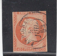 France -  Année 1853/62 - N°YT 16 - Type Empire - Oblitéré CàD - 1853-1860 Napoléon III.