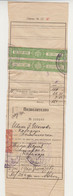 Bulgaria Bulgarian 1929/31 Documents-Tickets For Wood Logging With Rare Fiscal Revenue Stamps Revenues (ds315) - Dienstmarken