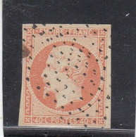 France -  Année 1853/62 - N°YT 16 - Type Empire - Oblitéré Roulette D'étoiles - 1853-1860 Napoleon III