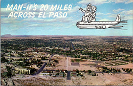 Texas El Paso Panoramic View 1963 - El Paso