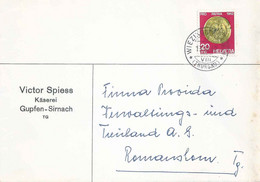 Motiv Brief  "Spiess, Käserei Gupfen, Sirnach"          1962 - Cartas