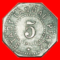 * STAR NUREMBERG: GERMANY LANDAU PFALZ ★ 5 PFENNIGS (1917) UNCOMMON!★LOW START ★ NO RESERVE! - Monedas/ De Necesidad