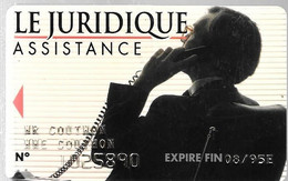 -CARTE-ADHERANT-ASSISTANCE Le JURIDIQUE-1995-Plastic Epais --TBE-RARE - Otros & Sin Clasificación