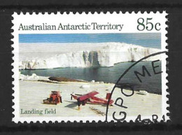 AUSTRALIAN ANTARCTIC TERRITORY......QUEEN ELIZABETH.II..(1952-22.)..." 1984."....LANDING FIELD.....85c.....SG75.....VFU. - Used Stamps