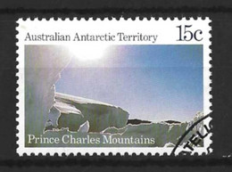 AUSTRALIAN ANTARCTIC TERRITORY...ELIZABETH.II..(1952-22.)..." 1984."..PRINCE CHARLES MOUNTAIN....15c......SG66......VFU. - Used Stamps