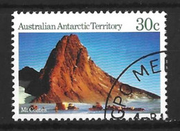 AUSTRALIAN ANTARCTIC TERRITORY...QUEEN ELIZABETH.II..(1952-22.)..." 1984.".....Mt. COATES........30c......SG69......VFU. - Used Stamps