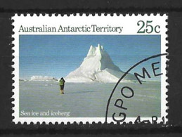 AUSTRALIAN ANTARCTIC TERRITORY...QUEEN ELIZABETH.II..(1952-22.)..." 1984.".....SEA ICE & ICEBERG.....25c.....SG68...VFU. - Gebraucht