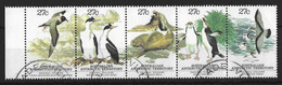 AUSTRALIAN ANTARCTIC TERRITORY...QUEEN ELIZABETH.II..(1952-22.)..." 1983."...WILDLIFE.....STRIP X 5....SG55-59......VFU. - Oblitérés