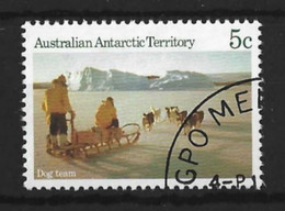 AUSTRALIAN ANTARCTIC TERRITORY...QUEEN ELIZABETH.II..(1952-22.)..." 1984."...DOG TEAM.....5c......SG64........VFU. - Gebraucht