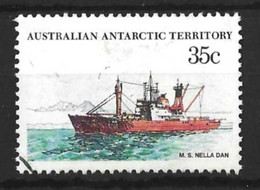 AUSTRALIAN ANTARCTIC TERRITORY...QUEEN ELIZABETH.II..(1952-22.)....M.S. NELLA DAN..SHIP......35c...SG47....BEND......VFU - Gebraucht