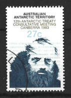 AUSTRALIAN ANTARCTIC TERRITORY...QUEEN ELIZABETH.II..(1952-22.).." 1983.."..12th CONSULTATIVE TREATY...27c...SG60....VFU - Oblitérés