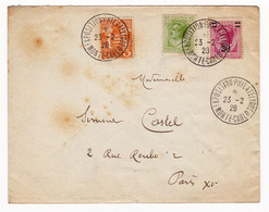 Lettre 1928 Monte Carlo Monaco Exposition Philatélique - Briefe U. Dokumente