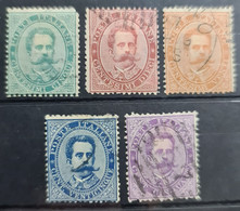 ITALY / ITALIA 1879 - Canceled - Sc# 45-48, 50 - Gebraucht