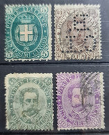 ITALY / ITALIA 1889 - Canceled - Sc# 52, 53, 54, 55 - Gebraucht