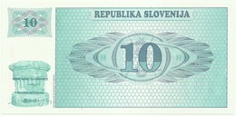 Slovenia - 10 Tolarjev - 1990 - Pick: 4 - Unc. - Serie BM - Eslovenia