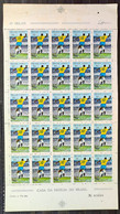 C 658 Brazil Stamp One Thousand Goal Pele Football Soccer 1969 Sheet - Autres & Non Classés