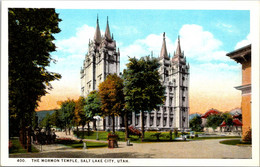 Utah Salt Lake City The Mormon Temple Curteich - Salt Lake City